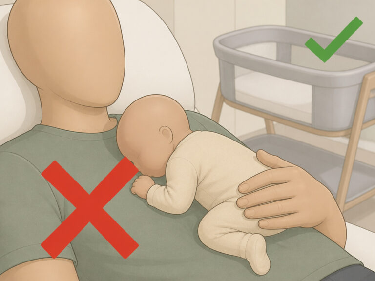 Is It Ok for Newborns to Sleep on Your Chest? Safety Guide